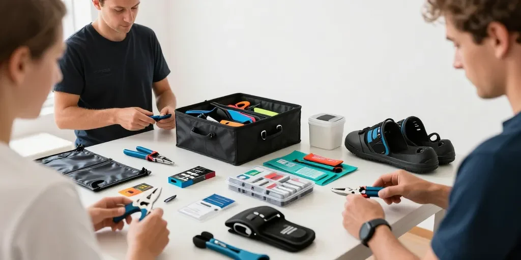 Les accessoires kitesurf qu'on oublie toujours : du coupe-lignes au rangement intelligent, ce qui sépare les riders avisés des débutants