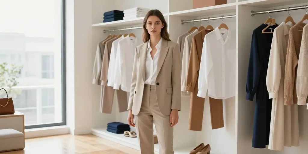 Les essentiels pour composer un dressing féminin moderne et facile à porter